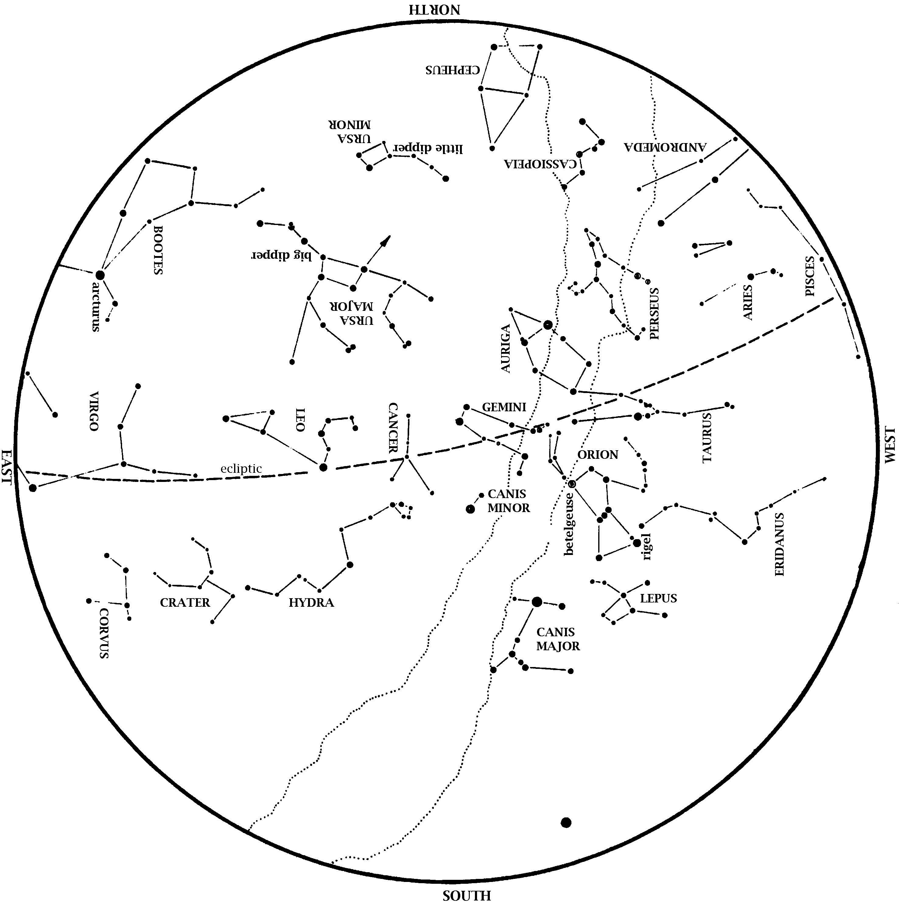 Seeing Stars With James Wooten Winter Stars Shift To The Southwest