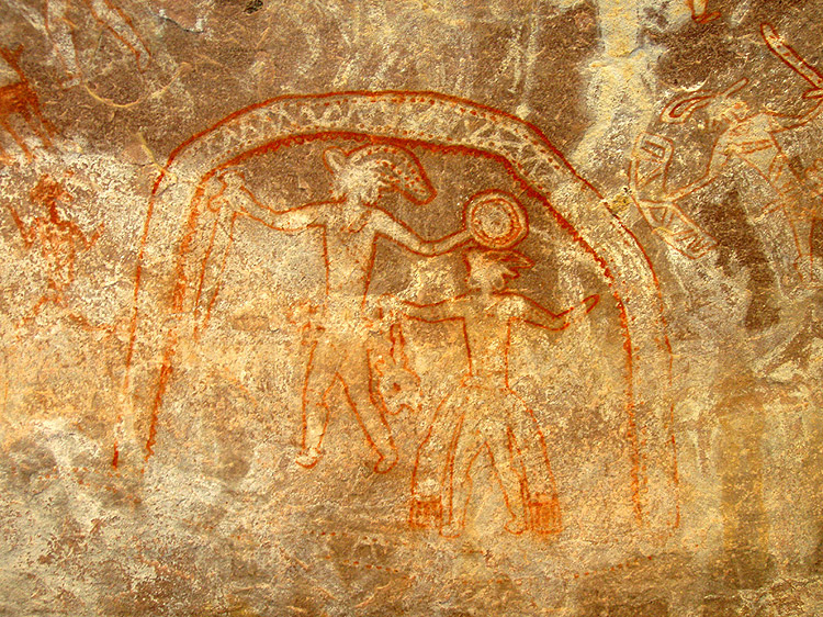 ancient indian cave paintings