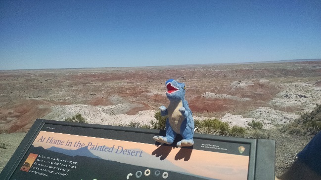 Why yes, I did feel at home in the Painted Desert!   
