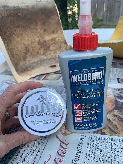 5.4 oz (160ml) bottle WELDBOND Glass Mosaic Tile Glue Adhesive